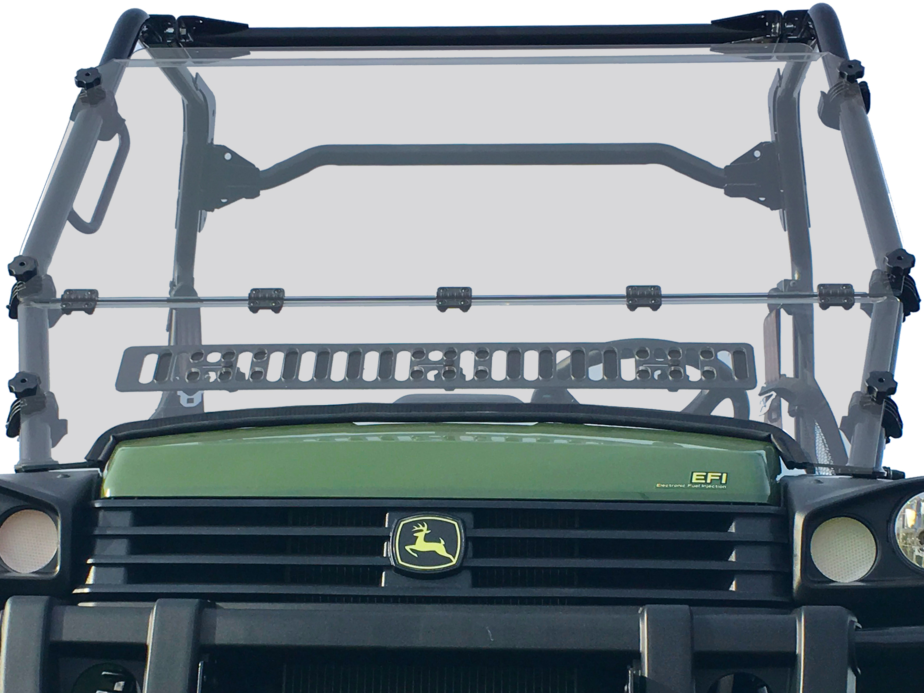 Hinged Full Windshield Sliding Vent - For 11-16 John Deere Gator XUV - Click Image to Close