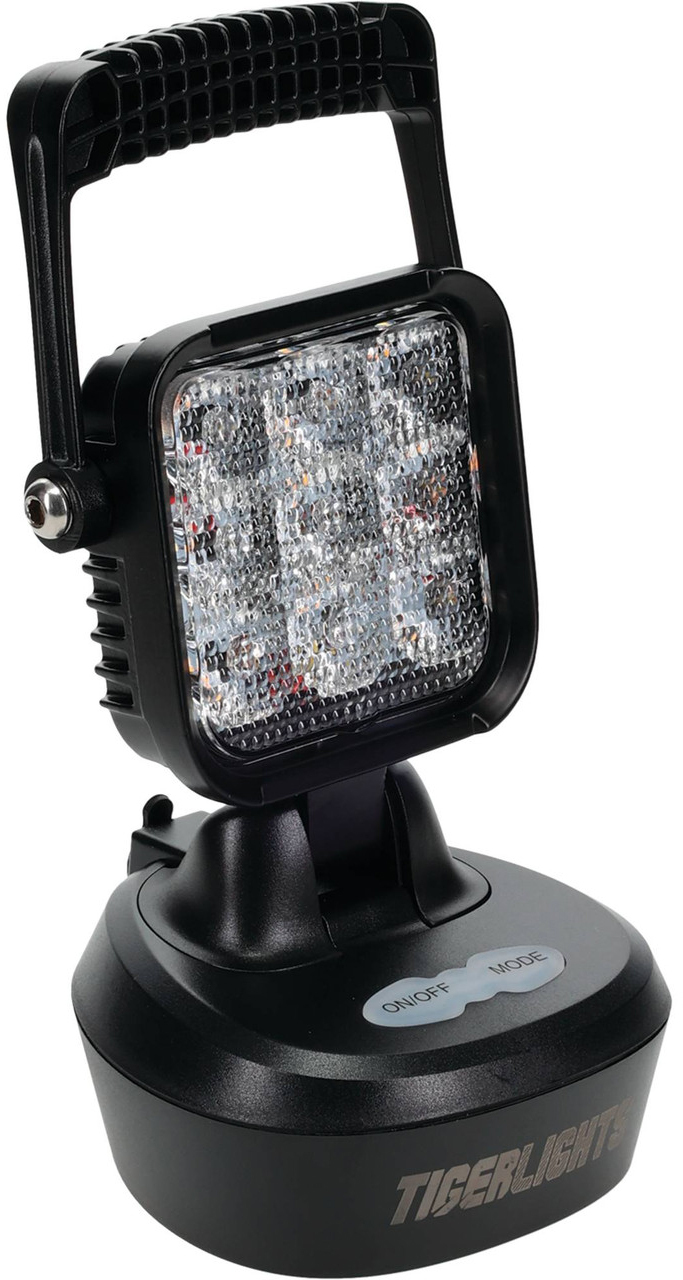 Tiger Lights TL2460 Magnetic LED Work Light Amber Rechargeable - Rechargeable magnetic LED work light with amber lens - Click Image to Close