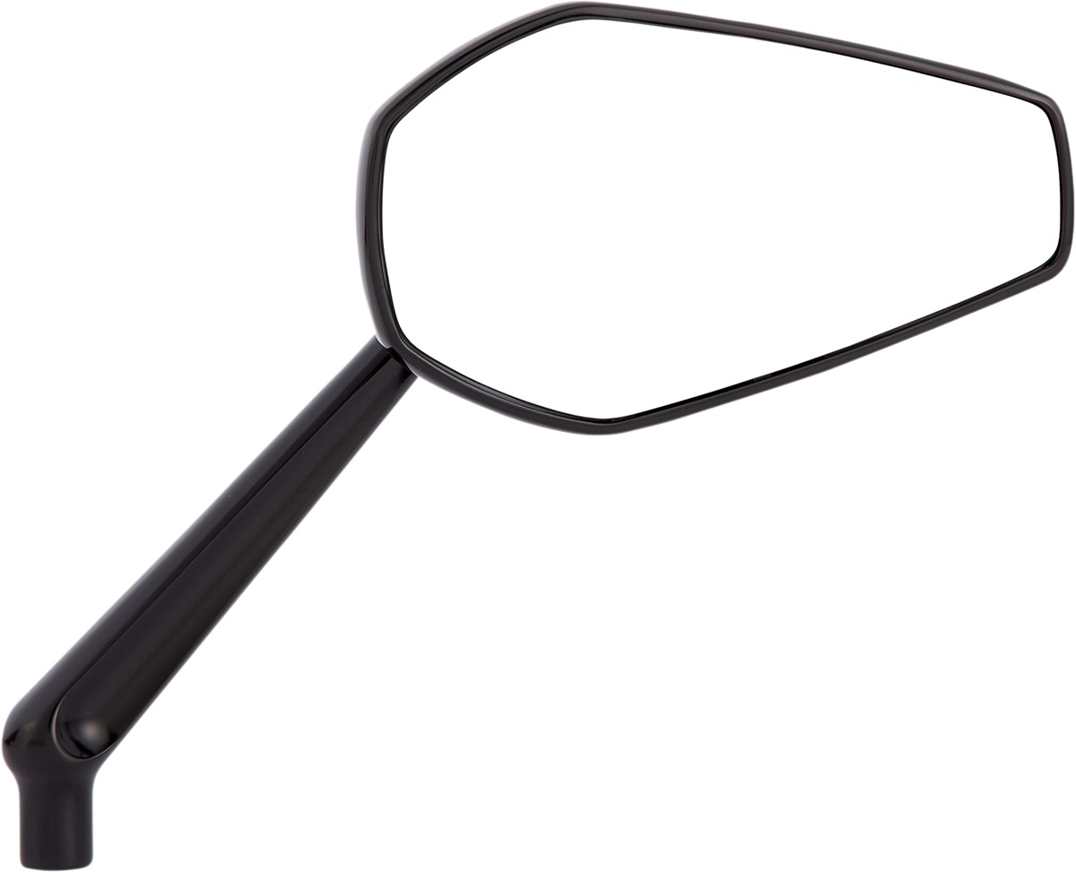 Arlen Ness Billet Mini Stocker Mirror, Black, Left-Hand - Click Image to Close