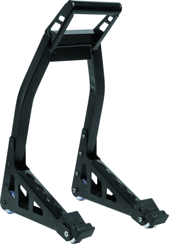 BikeMaster Universal Aluminum Front Stand - Black - Click Image to Close