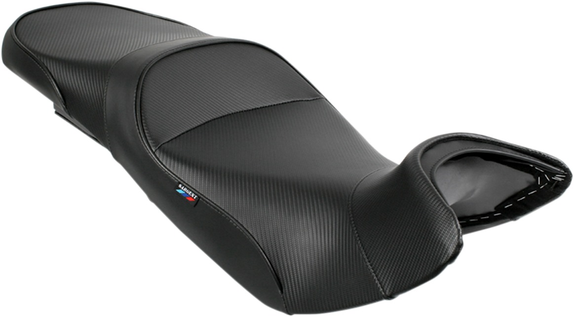 World Sport Performance Plain CarbonFX Vinyl 2-Up Seat - For BMW K1200 - Click Image to Close