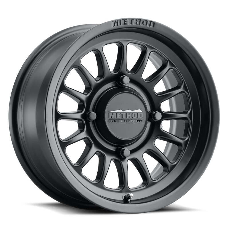 Method MR411 Bead Grip 15x7 5x4.5 Matte Black Wheel - 15x7 Matte Black Wheel, 5x4.5, 38mm Offset - Click Image to Close