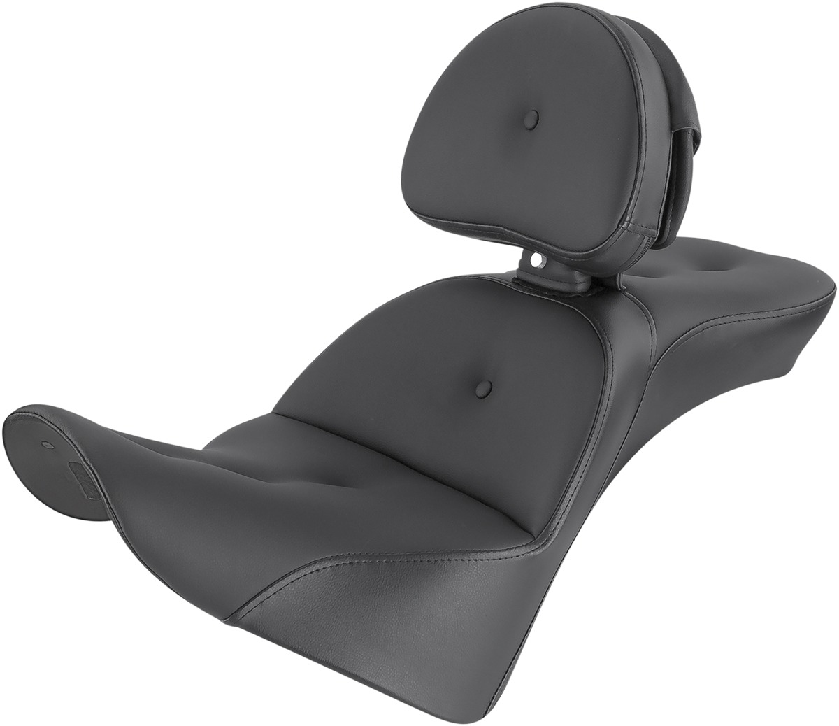 Saddlemen Explorer RoadSofa Seat Black For Harley Heritage, Slim, Deluxe - Click Image to Close