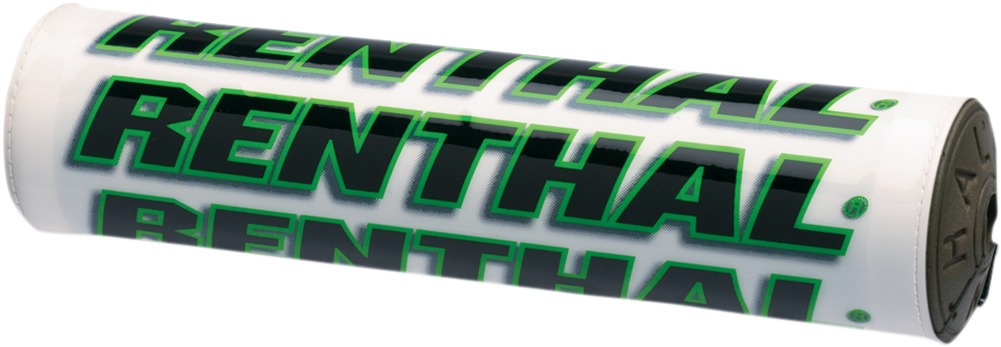 Renthal 8.5" SX Crossbar Pad White/Green - Click Image to Close