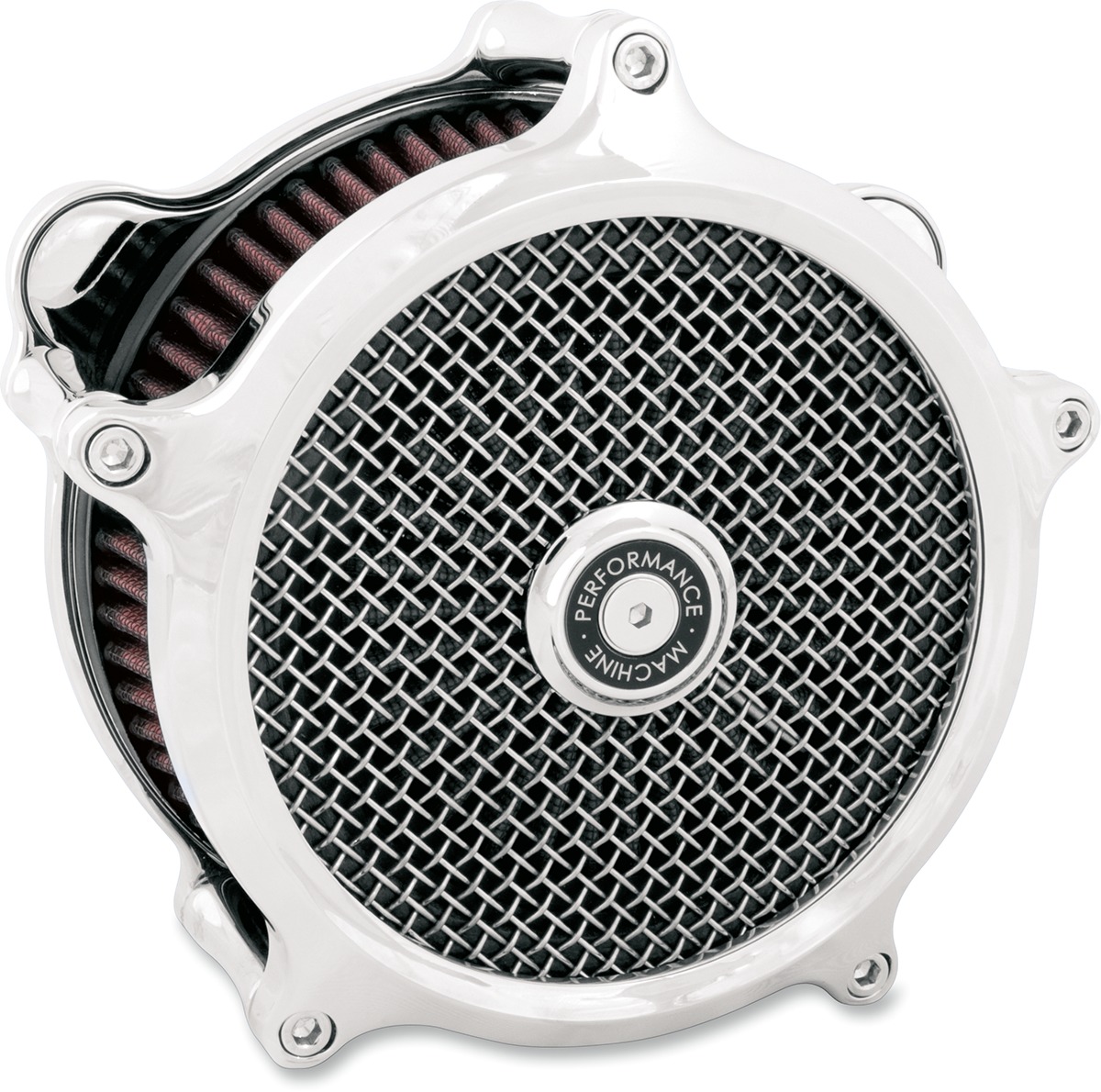 Air Cleaner Slim - Chrome - Click Image to Close