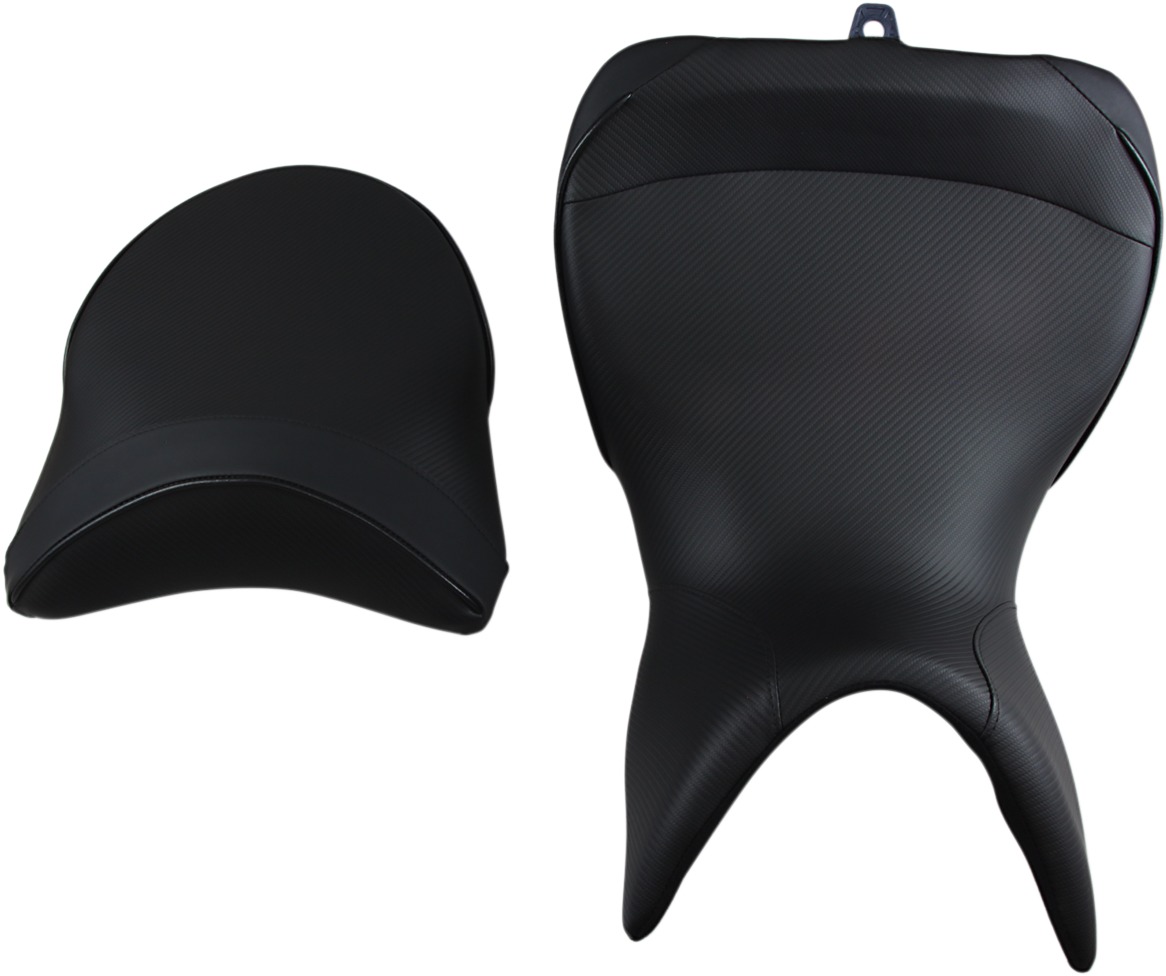 World Sport Performance CarbonFX Vinyl 2-Up Seat Low - For Multistrada - Click Image to Close