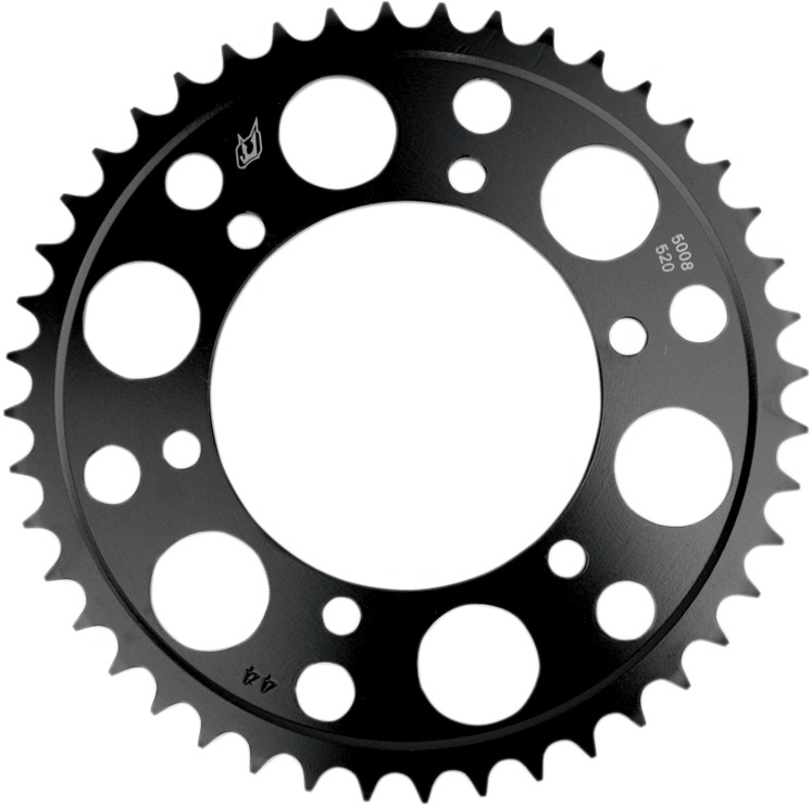 Steel 520 Rear Sprocket 46T - Black - For GSXR FZ1 R1 R6 R7 300 Ninja - Click Image to Close