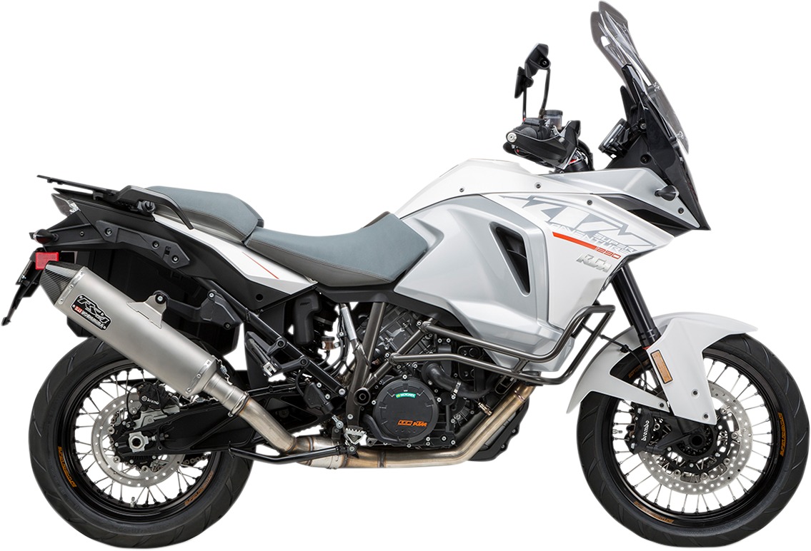 RS-4 Slip On Exhaust Stainless Steel w/ Carbon Tip - KTM 1090+ Adventure - Click Image to Close