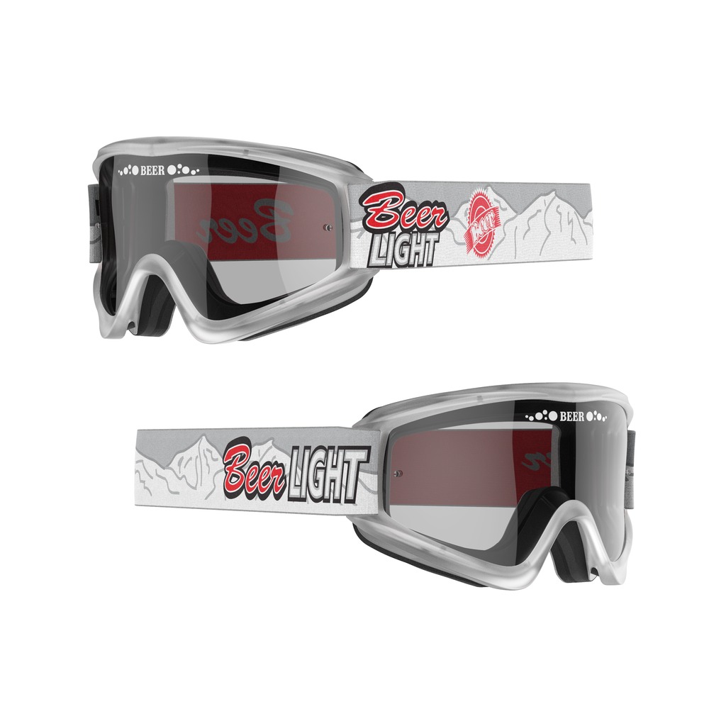 "Dry" Beer Goggles - Silver Bullet - MX/ATV Riding Goggle - Click Image to Close
