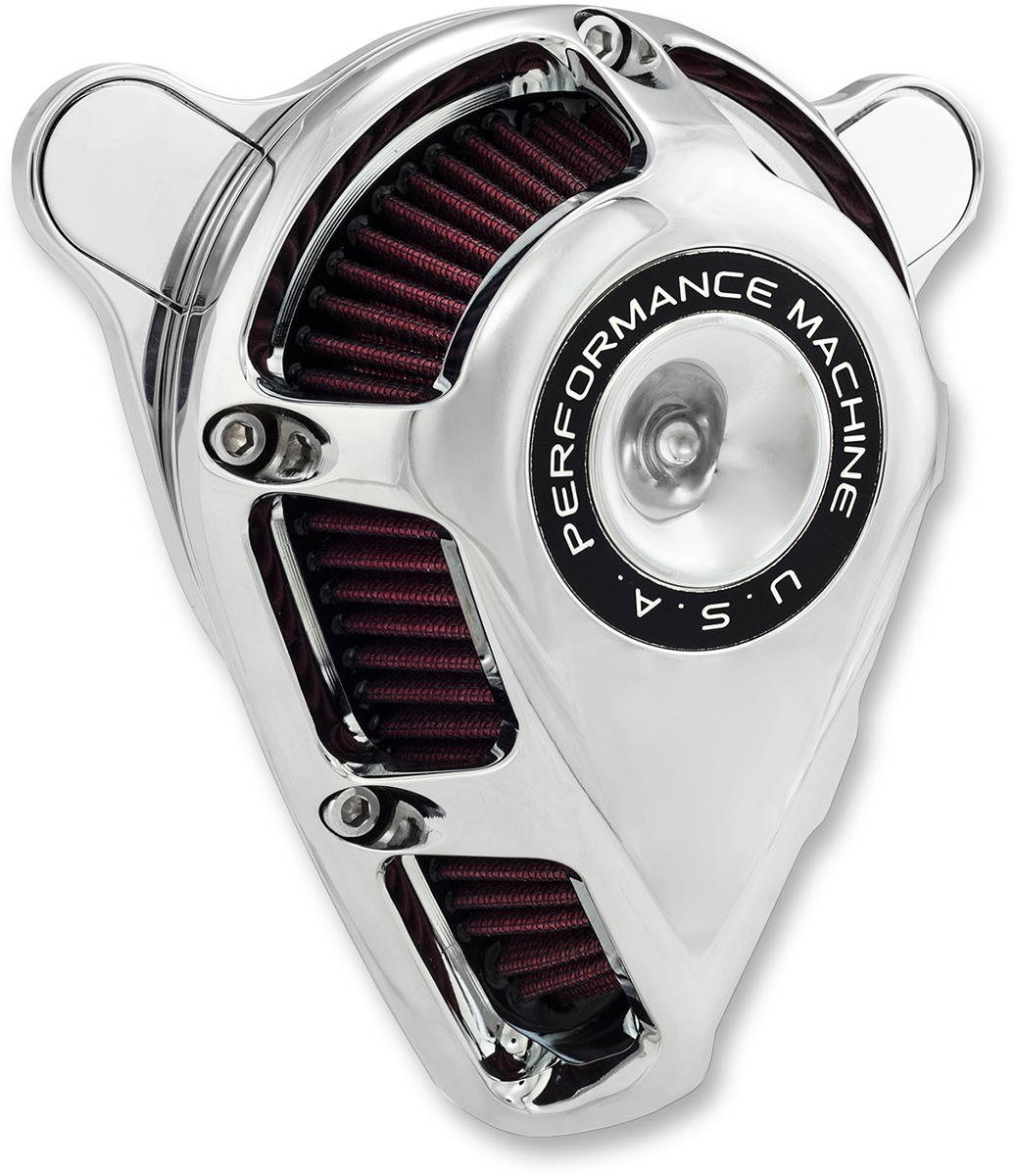 Performance Machine Jet Air Cleaner Chrome 0206-2112-CH - Click Image to Close
