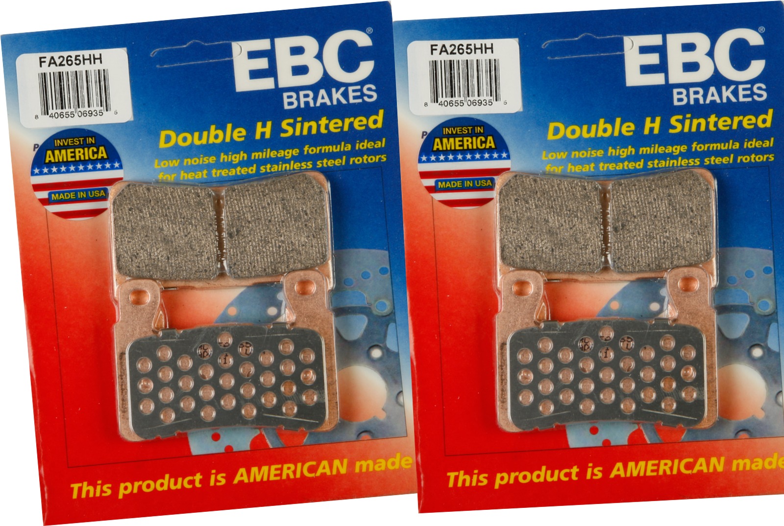 Sintered Double-H Brake Pads Front Set - Click Image to Close