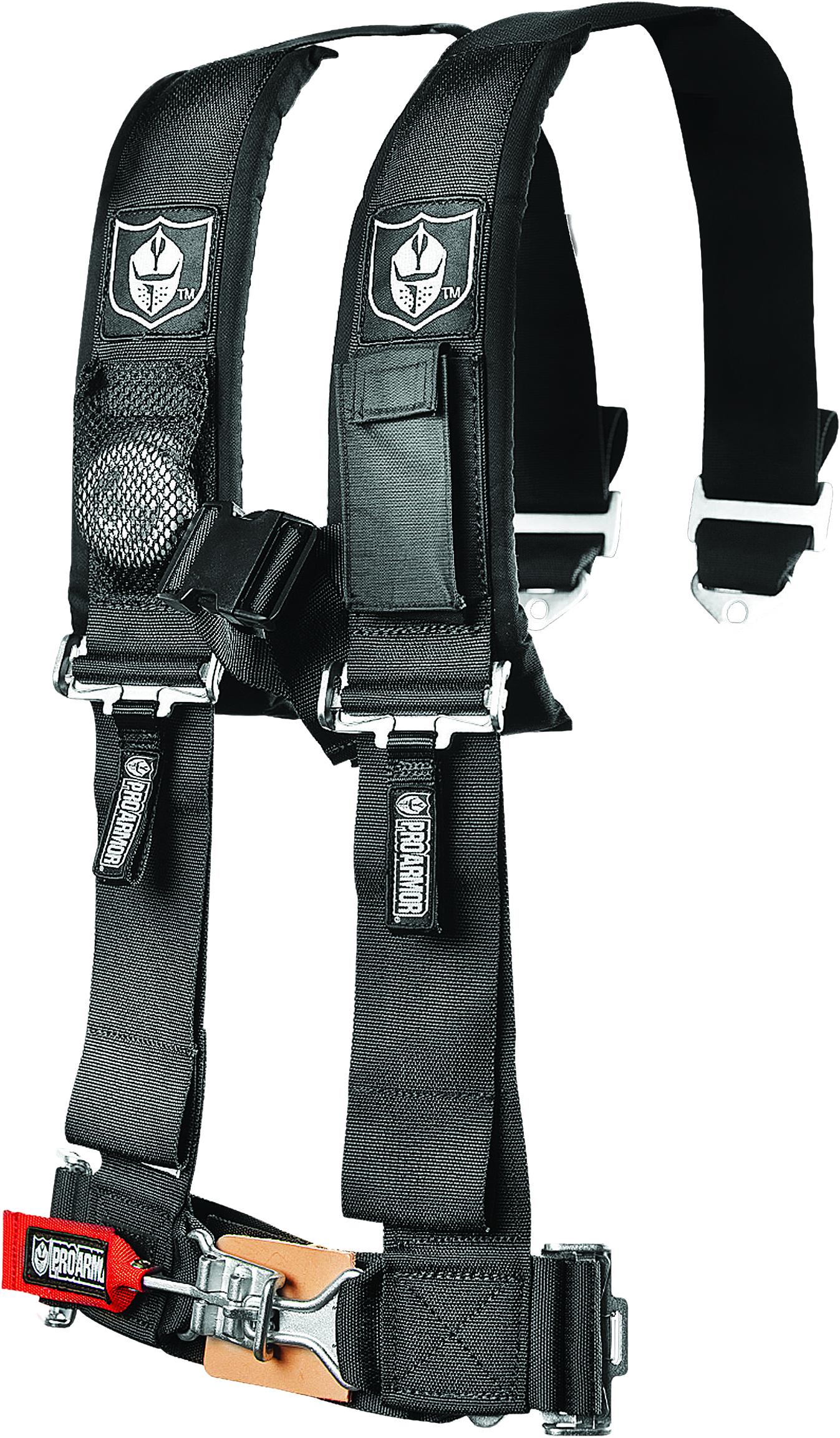 5PT Harness 2" Pads - Black - Click Image to Close
