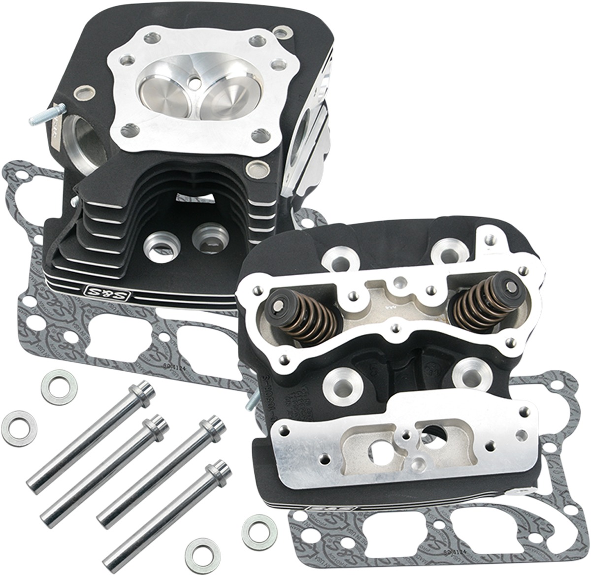 S&S Super Stock Cylinder Head Kit Black 79cc .585 Lift - Click Image to Close