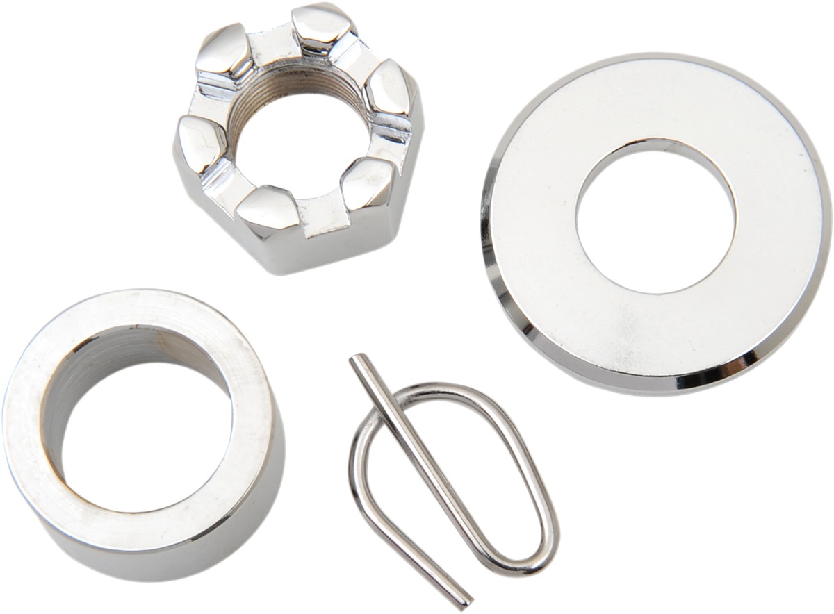Chrome Axle Nut and Spacer Kit Smooth by Colony - Click Image to Close