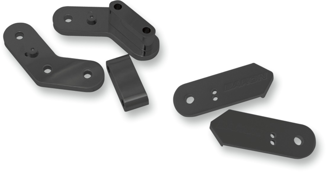 Passenger Floorboard Brackets - Black - For 99-14 Yamaha Road Star - Click Image to Close