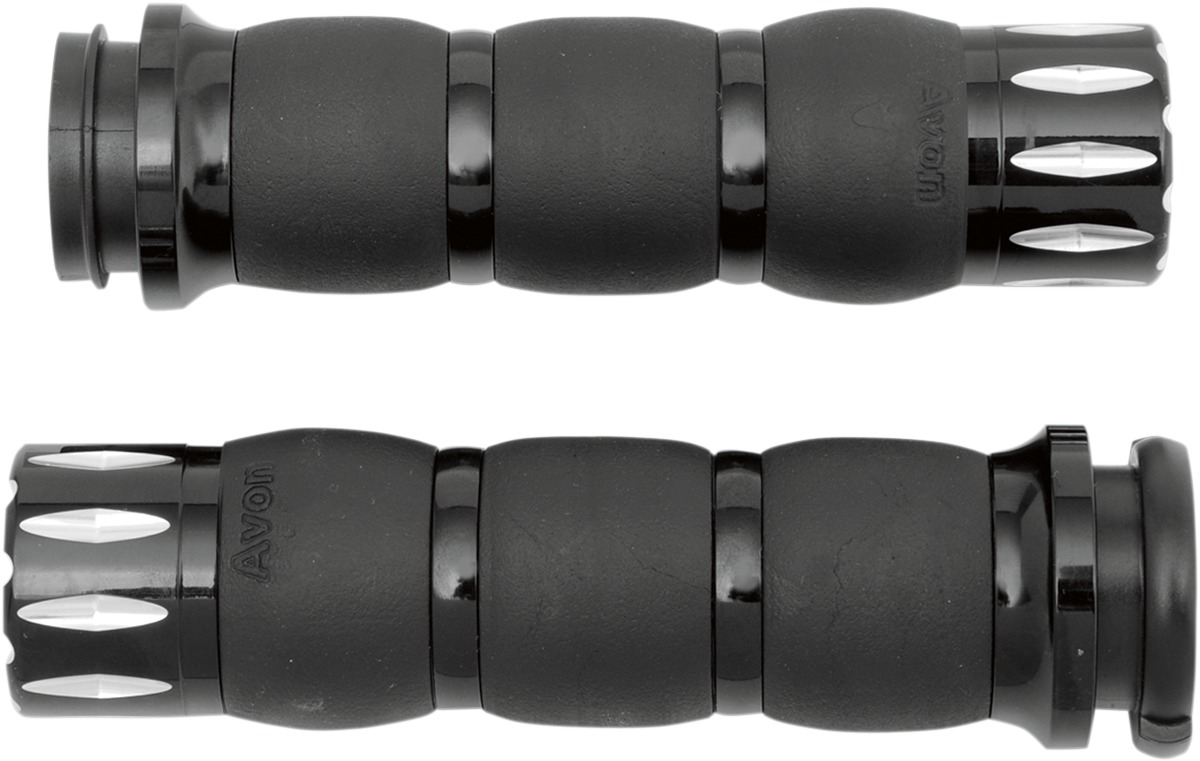 Avon Velvet Air Grips Rival Fly-By-Wire - Black Aluminum - Click Image to Close