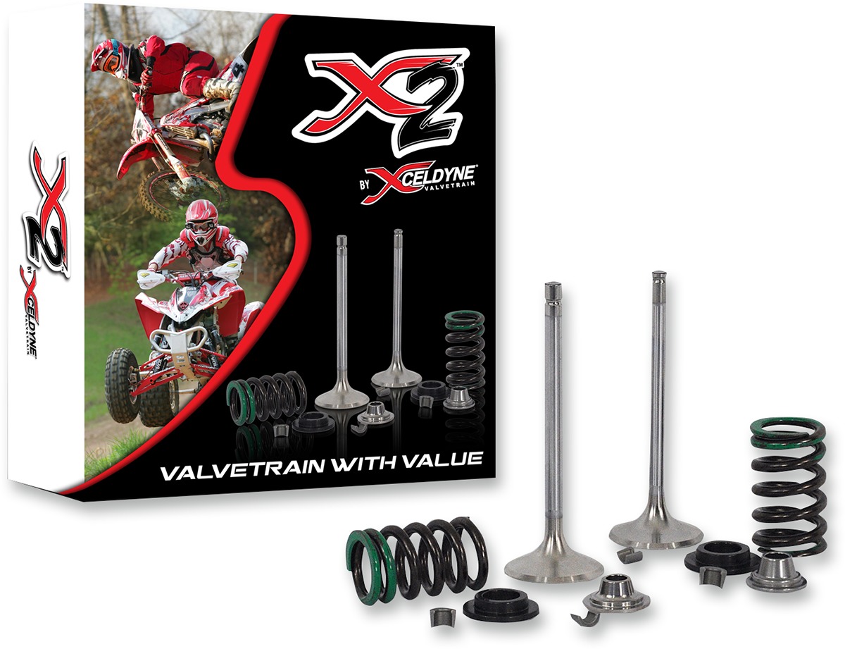 X2 Stainless Steel Exhaust Valve Kit - For 07-08 CRF450R, 06-08 TRX450R/ER, 07-15 CRF450X - Click Image to Close
