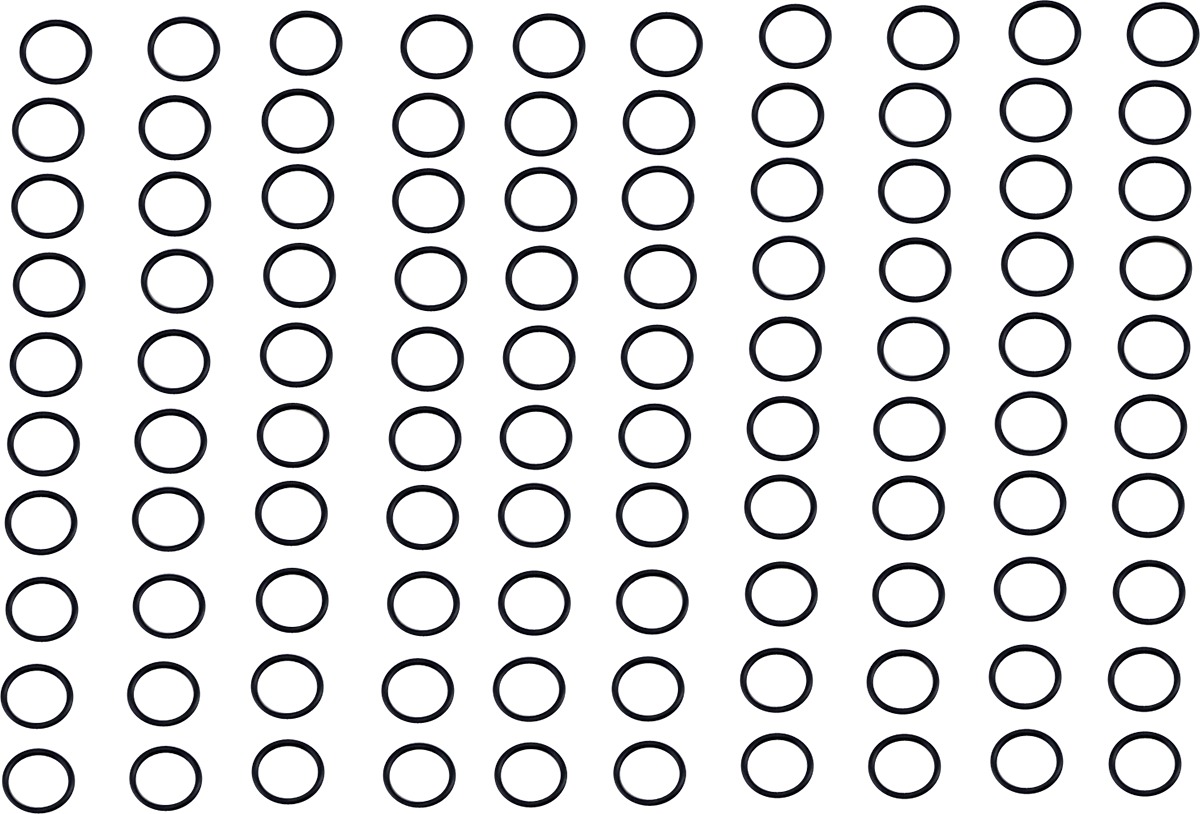 Drain Plug O-Ring 100 Pack - 7/16 ID, 9/16 OD -013 - Replaces Harley # 11105 - Click Image to Close