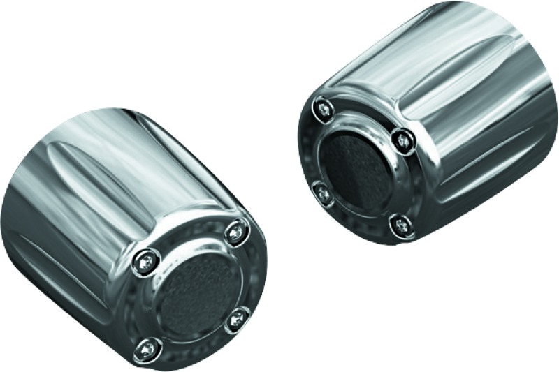 Kuryakyn Grip End Weights Chrome for Hand Grips - Chrome grip end weights for Kuryakyn hand grips - Click Image to Close