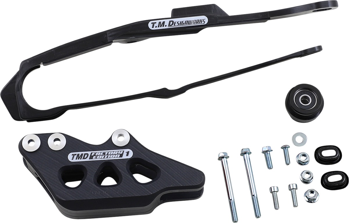 Black Chain Slide-N-Guide Kit - FE #1 - For 19-22 CRF450R/RX & 20-22 CRF250R/RX - Click Image to Close