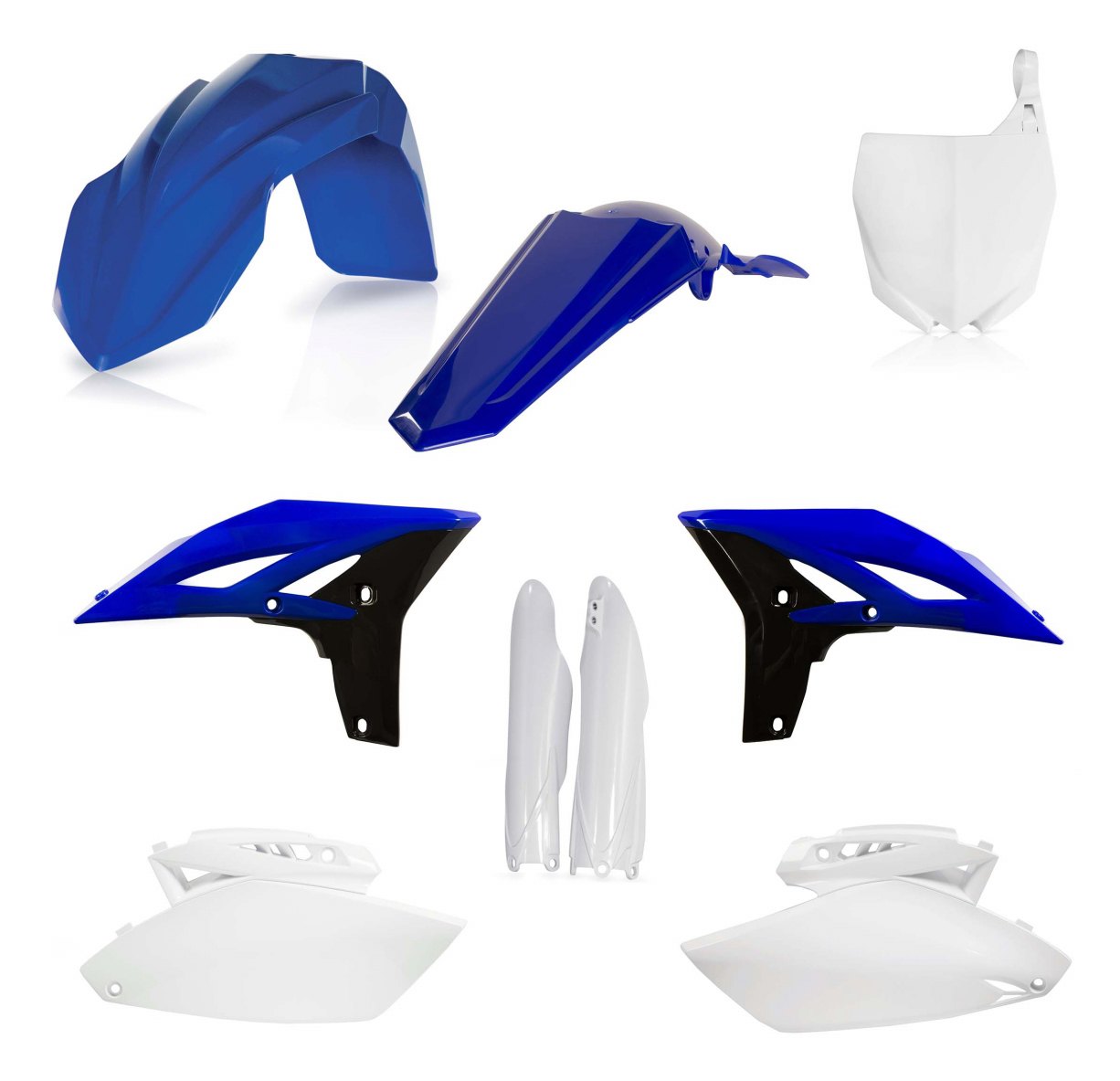 Full Plastic Kit - Blue - For 10-13 Yamaha YZ250F - Click Image to Close