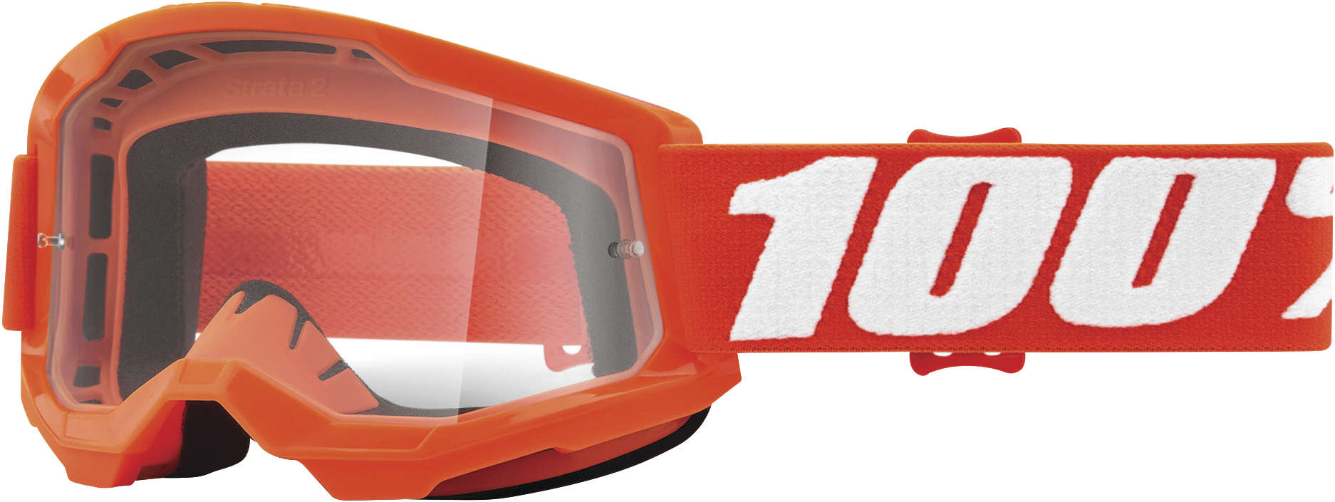 Strata 2 Orange Junior Goggles - Clear Lens - Click Image to Close