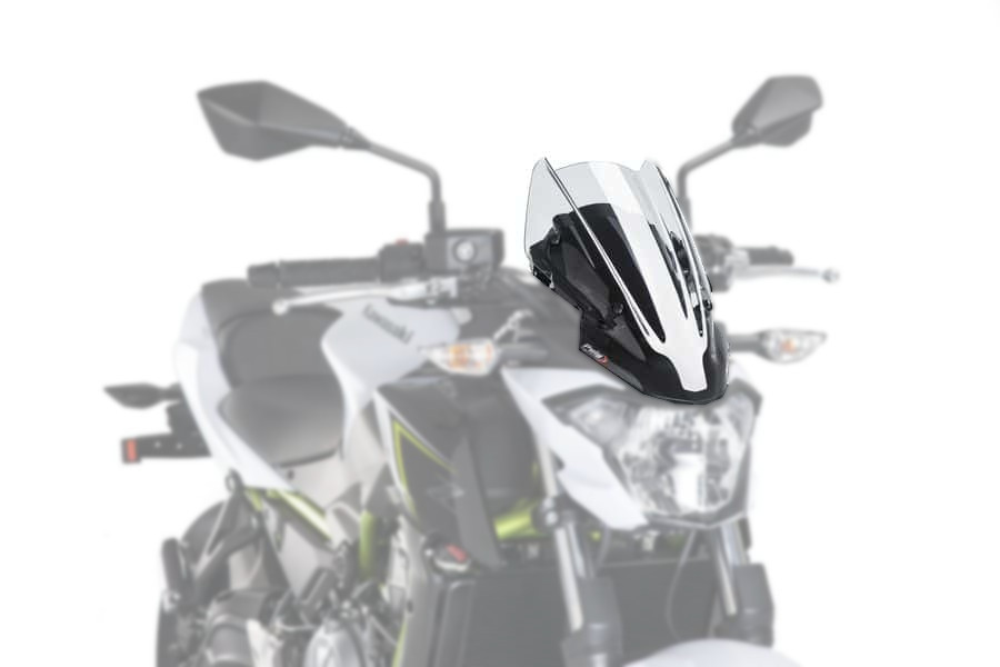 Windshield NNG Sport Clear - For Kawasaki Z650 - Click Image to Close