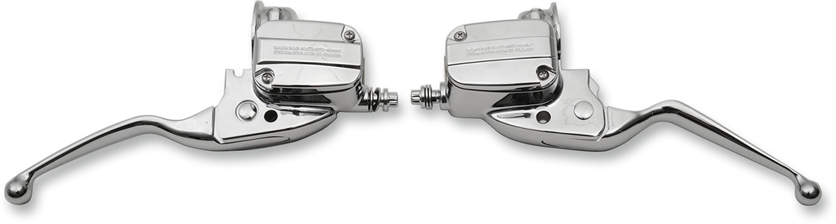 Drag Specialties Brake/Clutch Lever Assembly Chrome For Harley FLH Models - Brake/clutch lever assembly for Harley FLH models - Click Image to Close