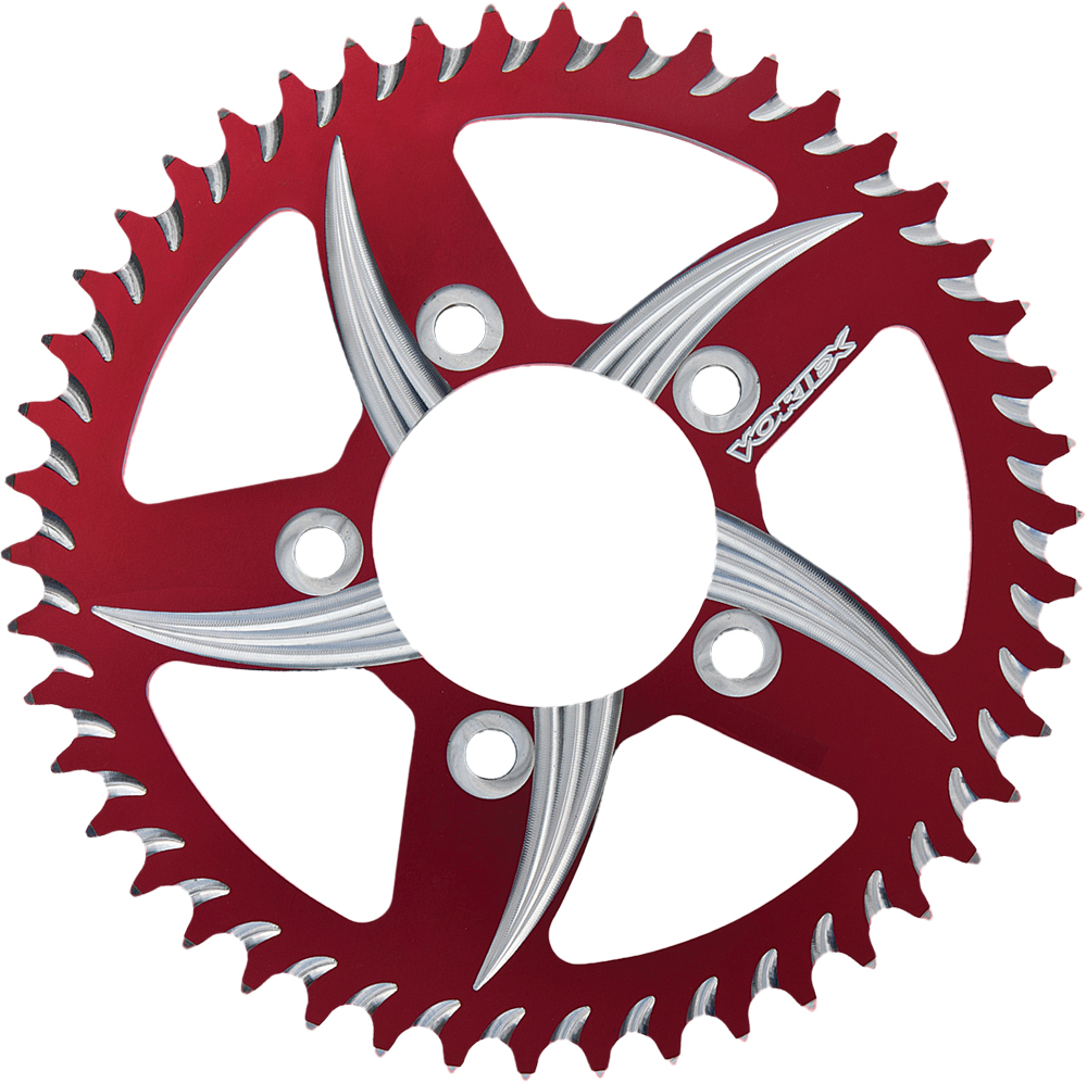 Cat5 Rear Aluminum Sprocket Red 43T 530 - Click Image to Close