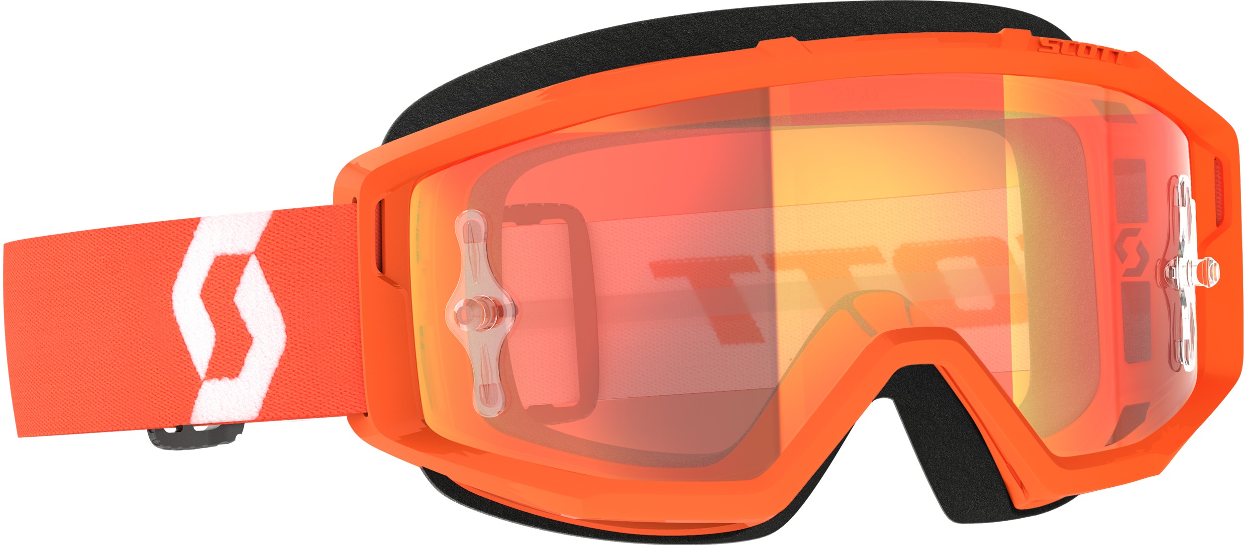 Scott Primal Goggle Orange/White Orange Chrome Lens - Offroad goggles Orange/White Orange Chrome lens - Click Image to Close
