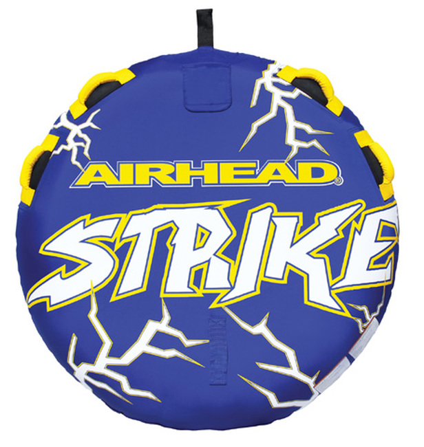 Airhead Strike 1 Rider 54in Towable Deck Tube - 1 rider 54in towable tube, 4 handles - Click Image to Close