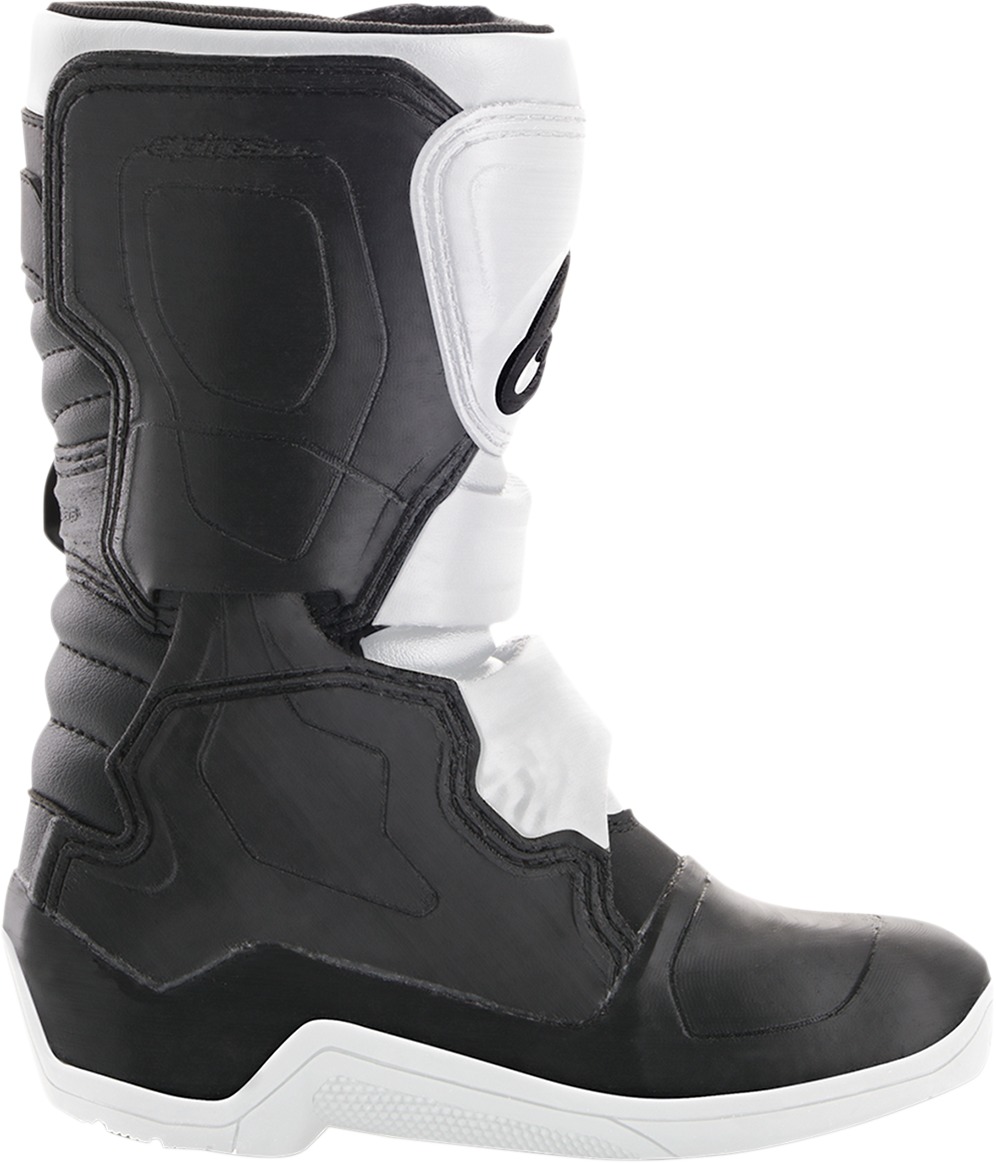 Tech 3S Youth MX Boots Black/White Size Y12 - Click Image to Close