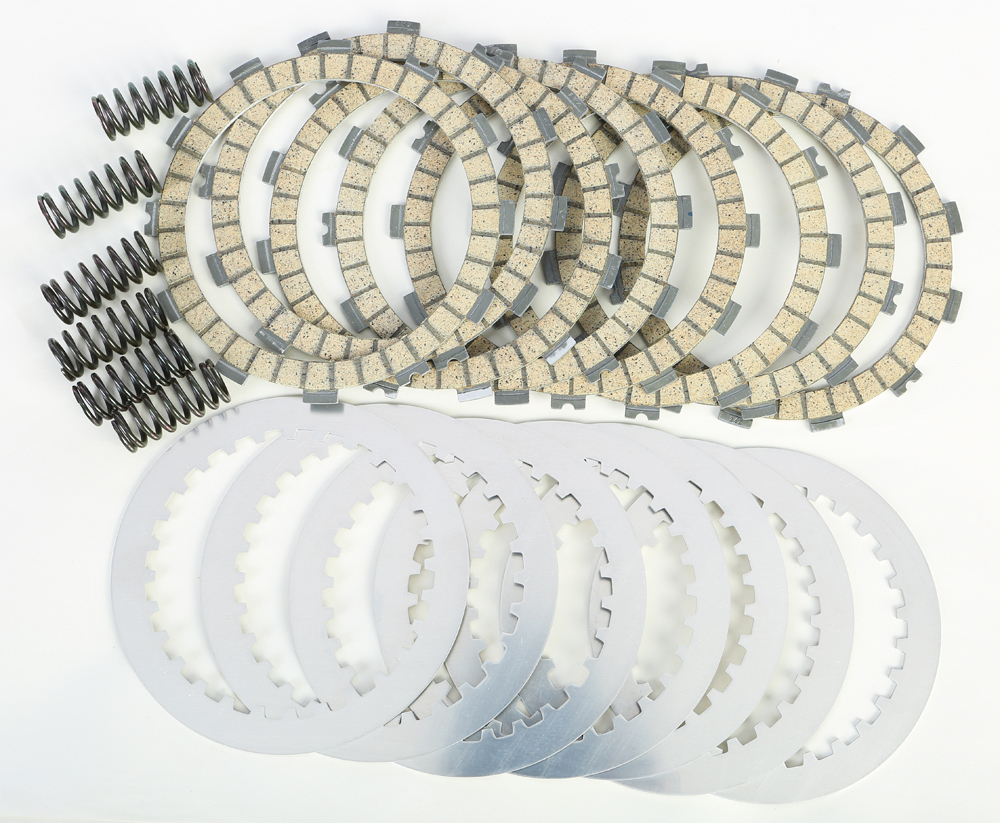 Complete Clutch Plate Set w/Springs - For 90-01 Honda CR500R - Click Image to Close
