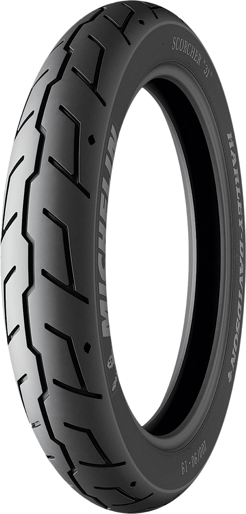 100/90B19 57H Scorcher 31 Front Motorcycle Tire - TL/TT - Click Image to Close