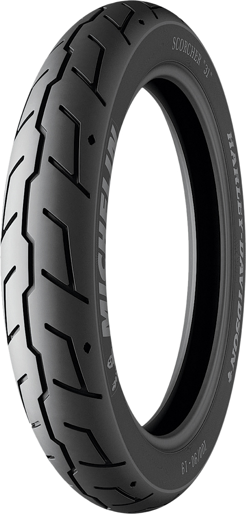 100/90B19 57H Scorcher 31 Front Motorcycle Tire - TL/TT - Click Image to Close