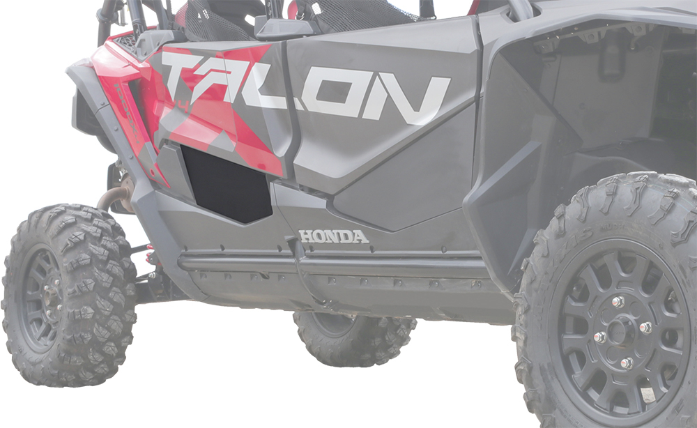 KFI Rear Lower Door Panel Kit Black Fits 20-23 Honda Talon 1000-4 - Click Image to Close