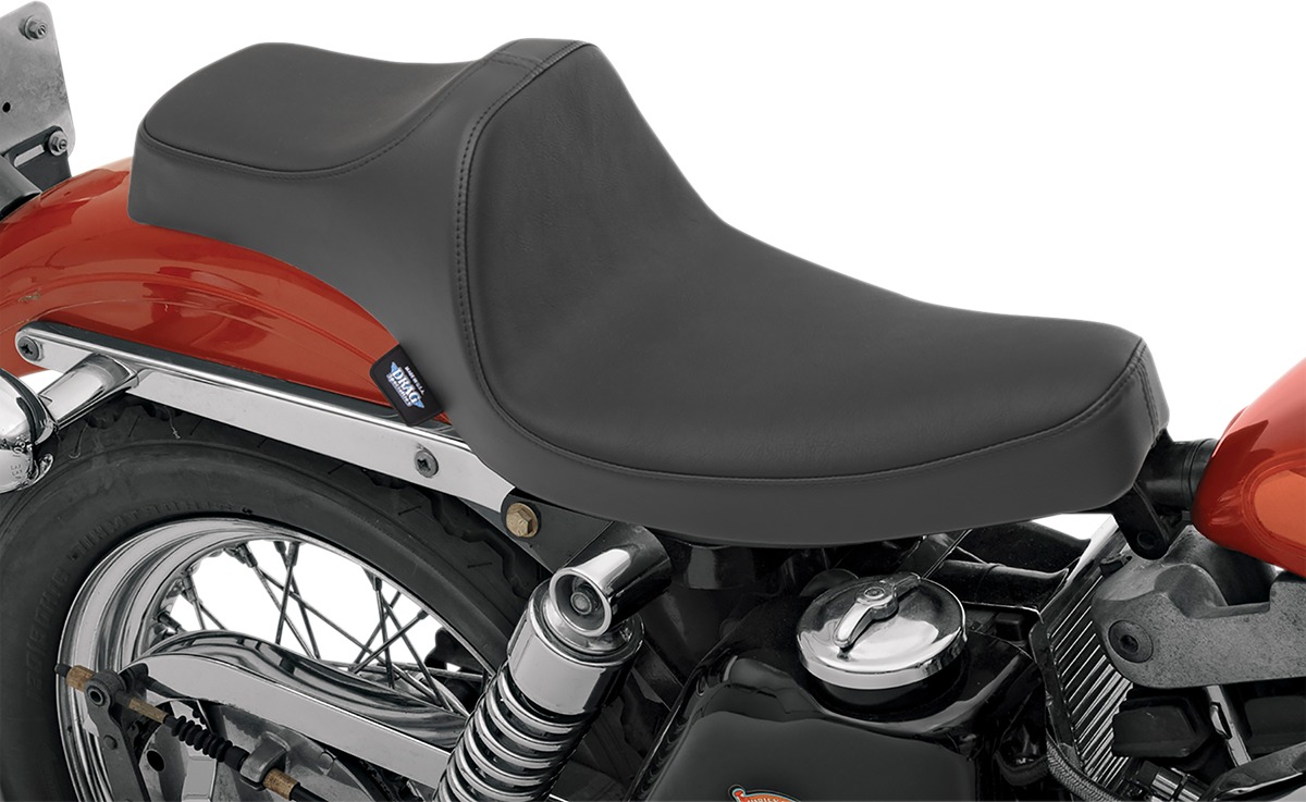 Predator Smooth Vinyl 2-Up Seat - For 57-78 Harley XL - Click Image to Close