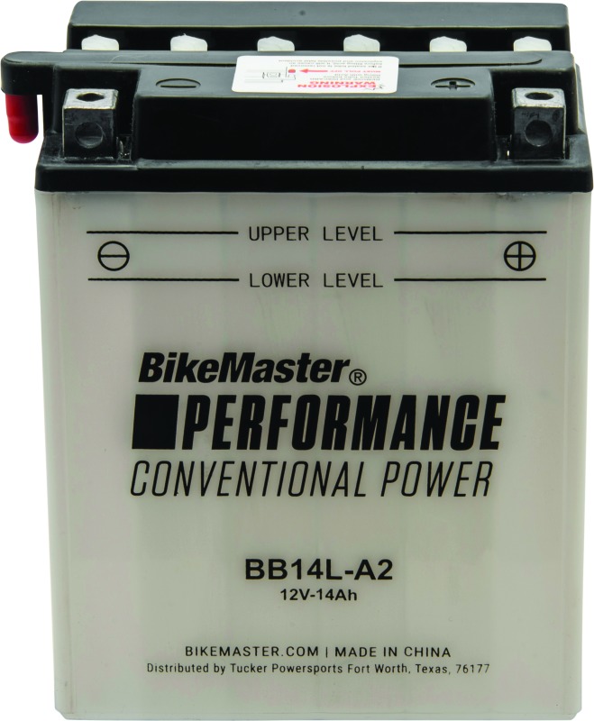 BikeMaster BB14L-A2 Conventional Battery - Click Image to Close
