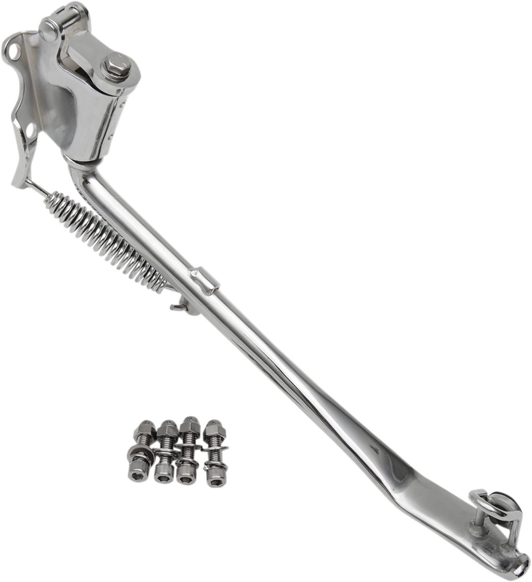 Drag Specialties Chrome Kickstand Kit For Harley-Davidson Softail - Kickstand kit fits Harley-Davidson Softail models - Click Image to Close
