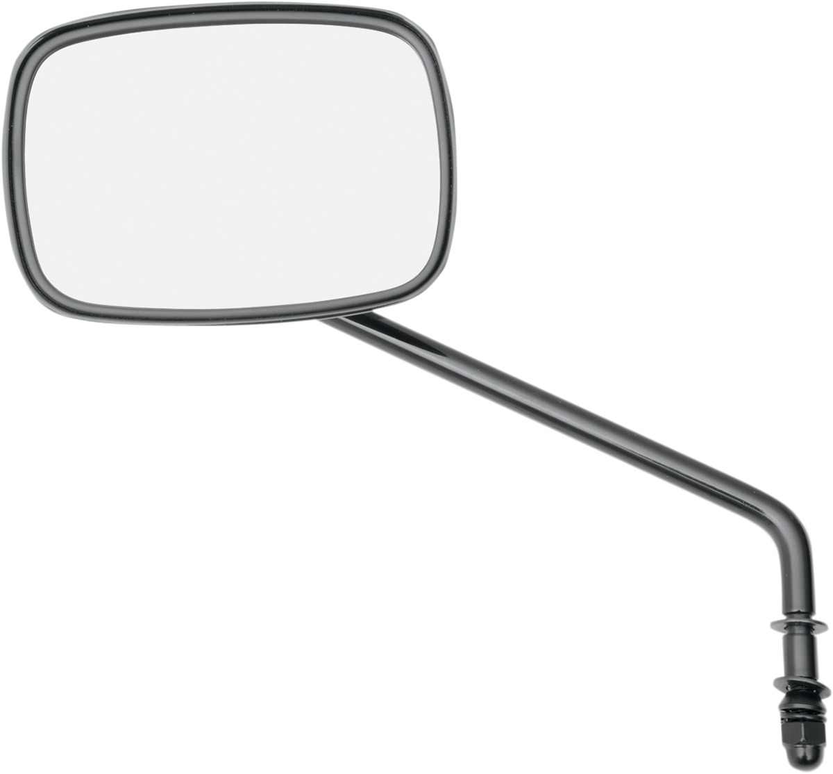 Drag Specialties Die Cast Mirror Black Gloss 1in Bars - Side view mirror fits 1in bars, black gloss finish - Click Image to Close