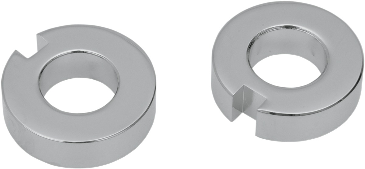 Drag Specialties Axle Adjuster Spacer Chrome Pair For Harley Softail - Axle adjuster spacers chrome, pair. For Harley Softail - Click Image to Close