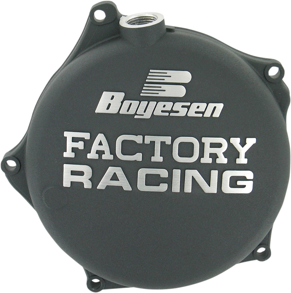 Factory Racing Clutch Cover - Black - For 09-18 Kawasaki KX250F - Click Image to Close