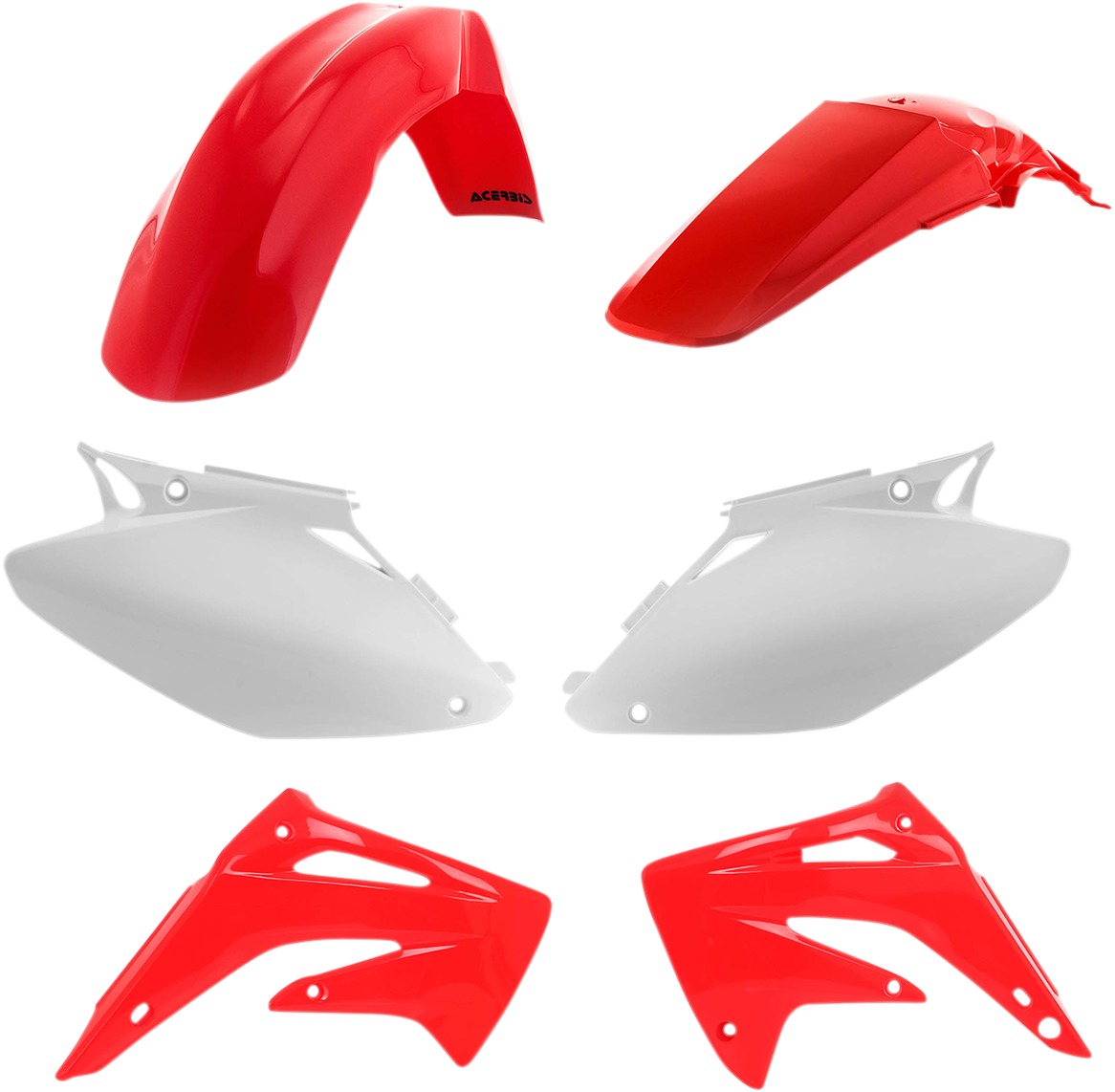 Plastic Kit - 2003 Red - For 02-03 Honda CR125 CR250 - Click Image to Close