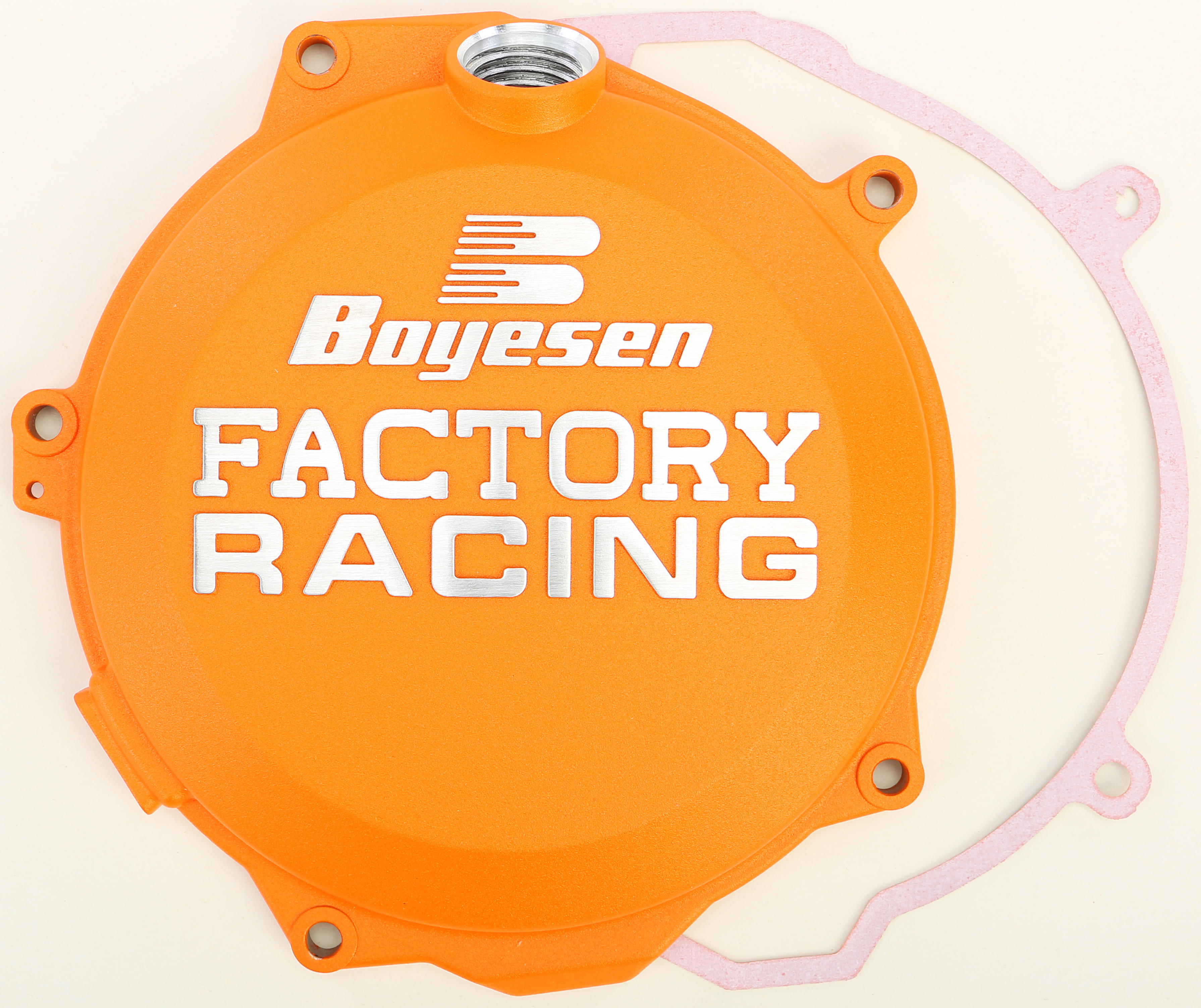 Factory Racing Clutch Cover Orange - For 11-15 Husqv KTM 250/350 - Click Image to Close