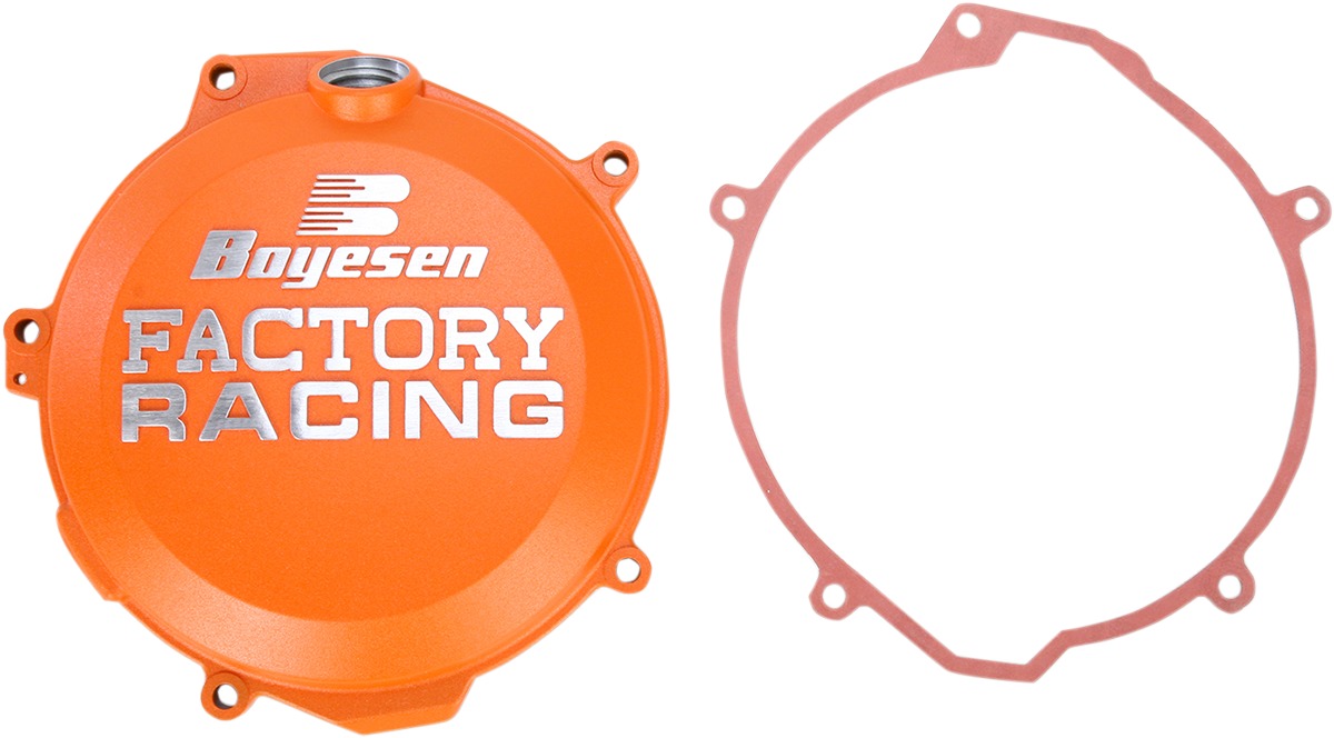 Factory Racing Clutch Cover Orange - For 11-15 Husqv KTM 250/350 - Click Image to Close