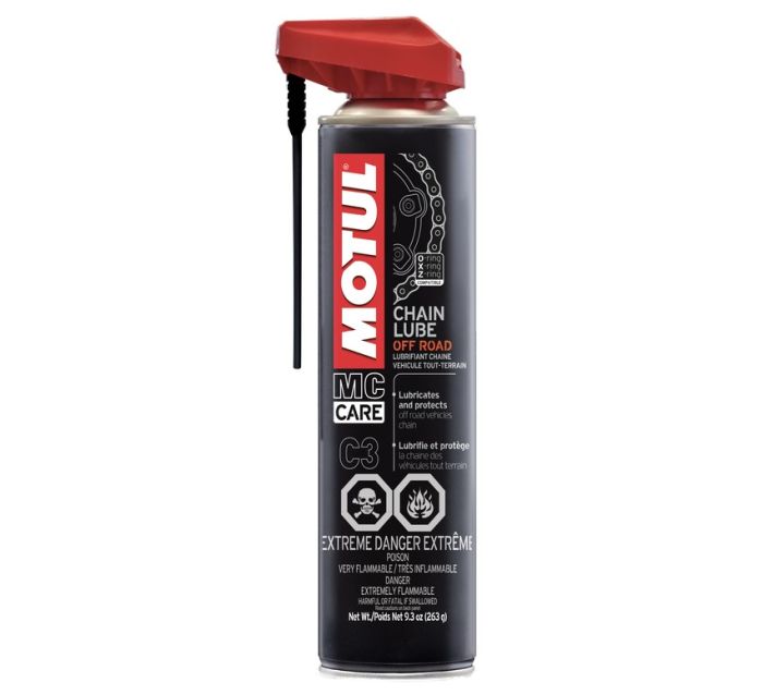 Motul C3 Chain Lube Off-Road 400ml Aerosol Spray - Chain lube for off-road bikes and quads - Click Image to Close