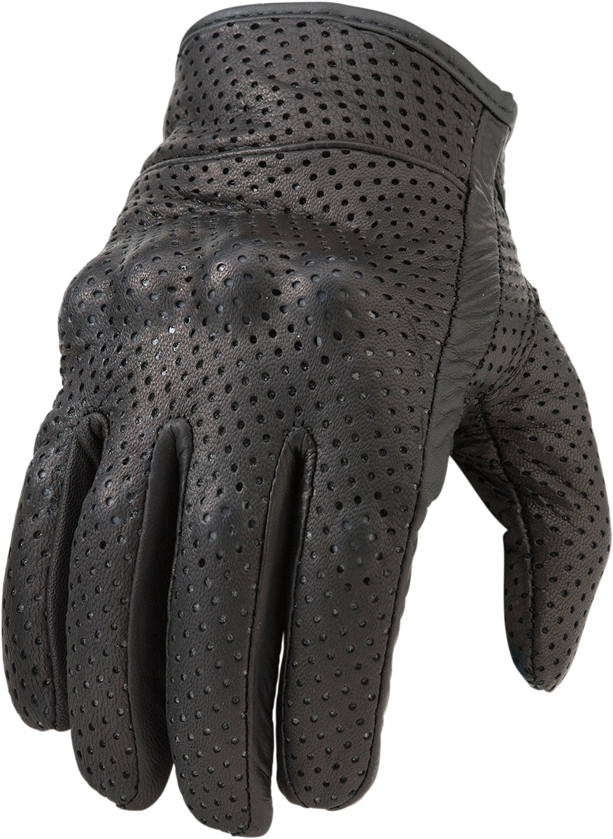 Z1R 270 Perforated Gloves Black Men's Small - Short cuff, padded palm, impact knuckle protection - Click Image to Close