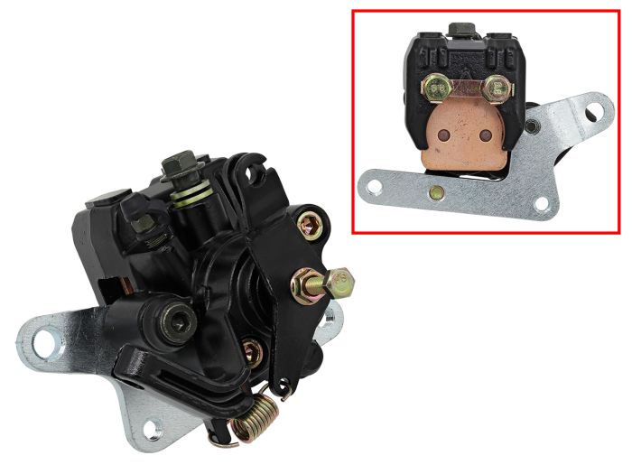 Bronco Rear Brake Caliper with Pads AT-05A16 - Rear brake caliper with pads for ATVs - Click Image to Close