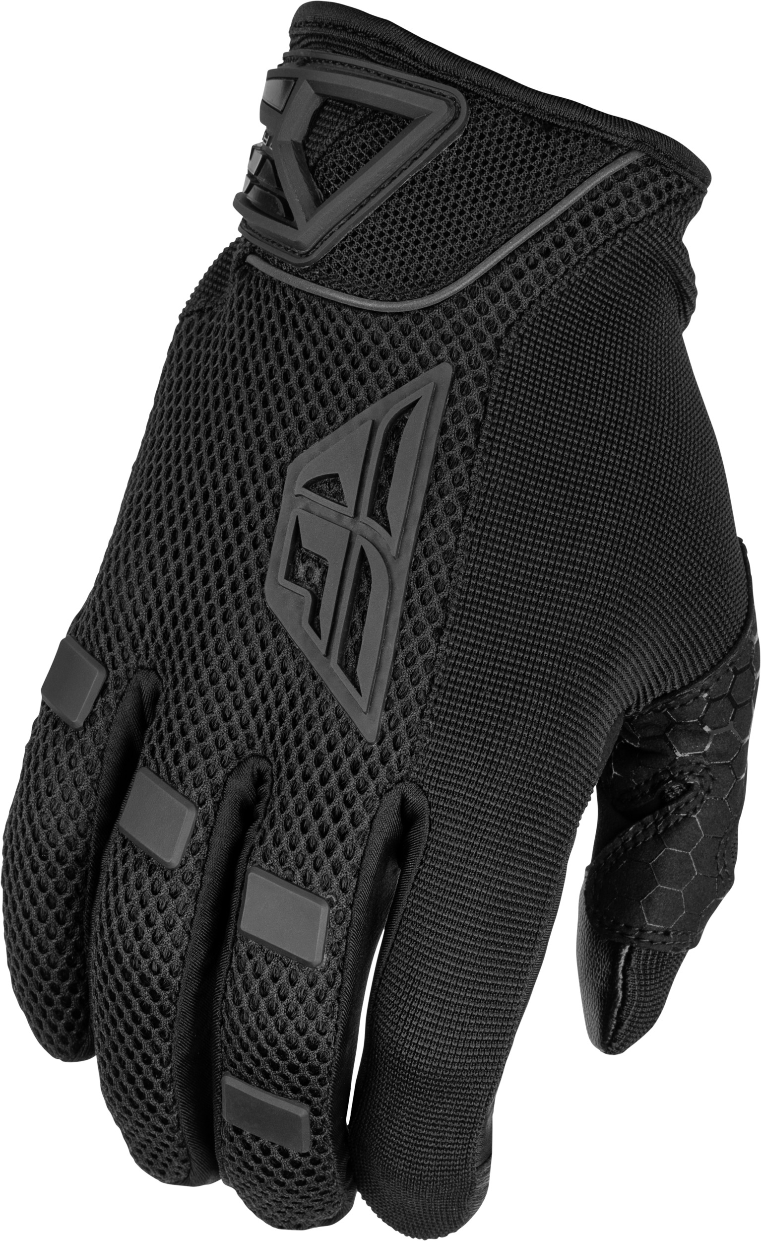 Fly Racing CoolPro Gloves Black XL - Mesh street gloves, Black, X-Large - Click Image to Close