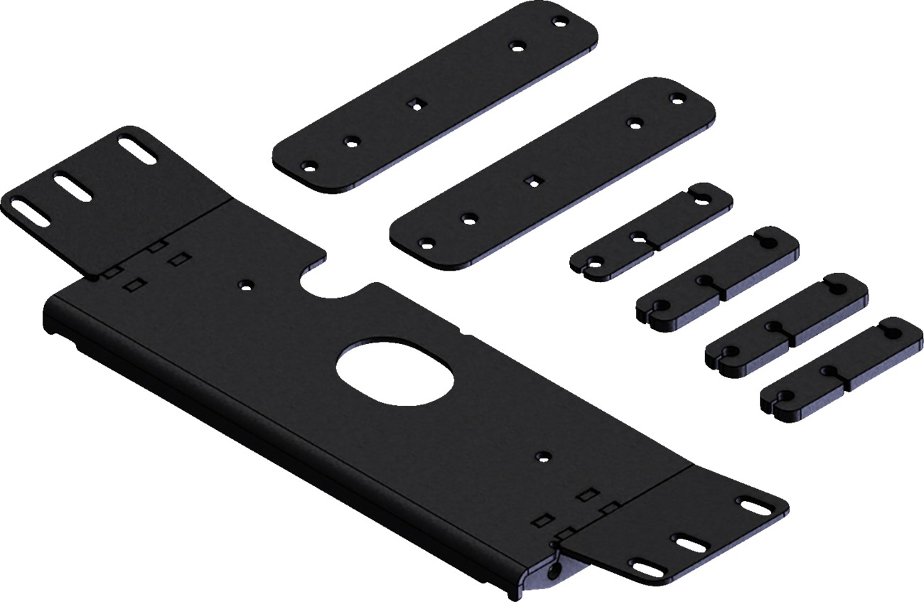 KFI ATV Plow Mount Kit Black Fits 00-23 Polaris Sportsman/Magnum - Click Image to Close